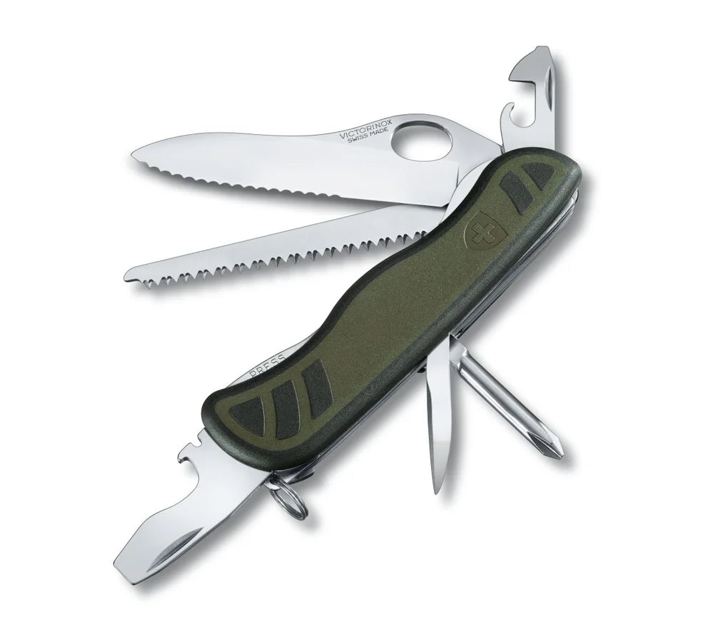 Švicarski nož Victorinox Swiss Soldier’s Knife 08 0.8461.MWCH, zelen/črn