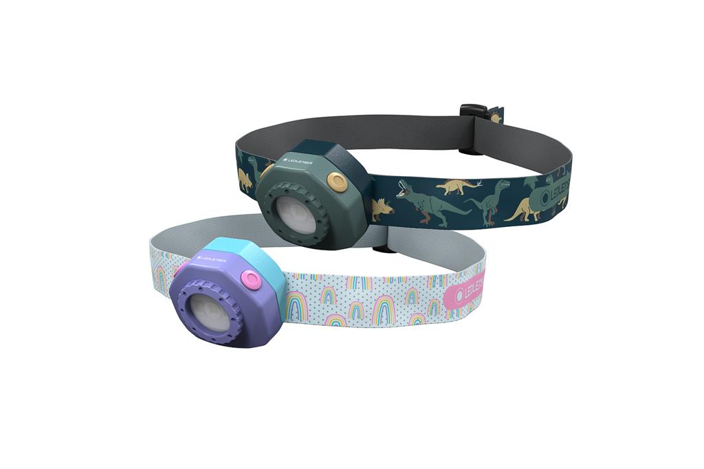 Ledlenser Kidled 4R, Zelena/vijolična, Otroška naglavna svetilka